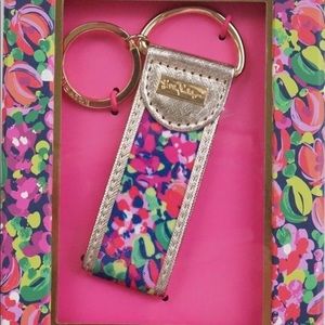 Lily Pulitzer key fob in “wild confetti”